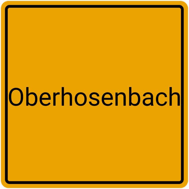 Meldebestätigung Oberhosenbach