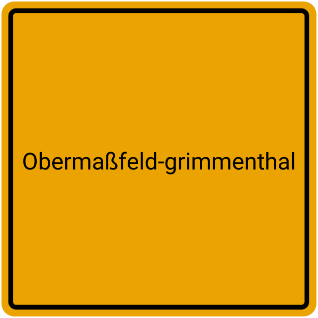 Meldebestätigung Obermaßfeld-Grimmenthal