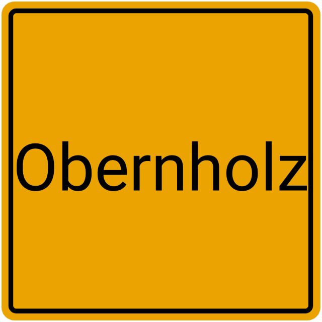 Meldebestätigung Obernholz