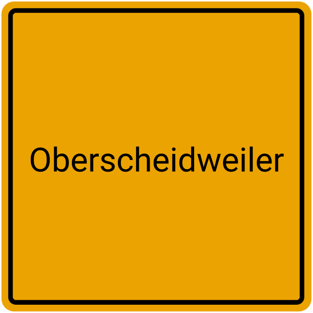 Meldebestätigung Oberscheidweiler