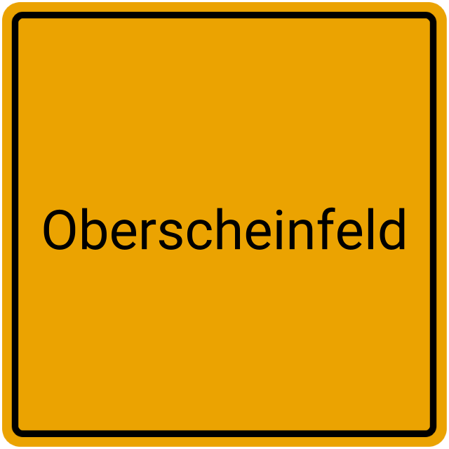 Meldebestätigung Oberscheinfeld