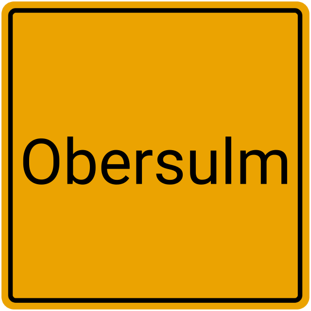 Meldebestätigung Obersulm