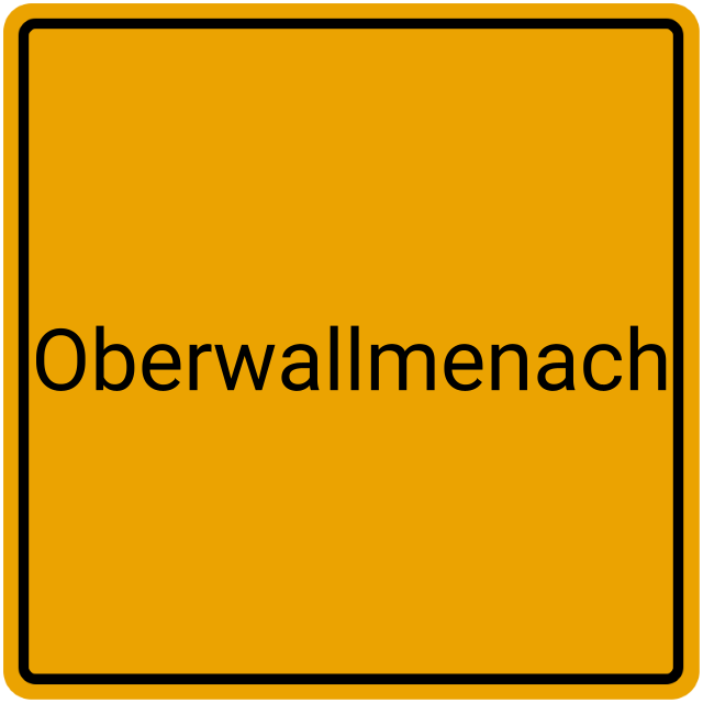 Meldebestätigung Oberwallmenach