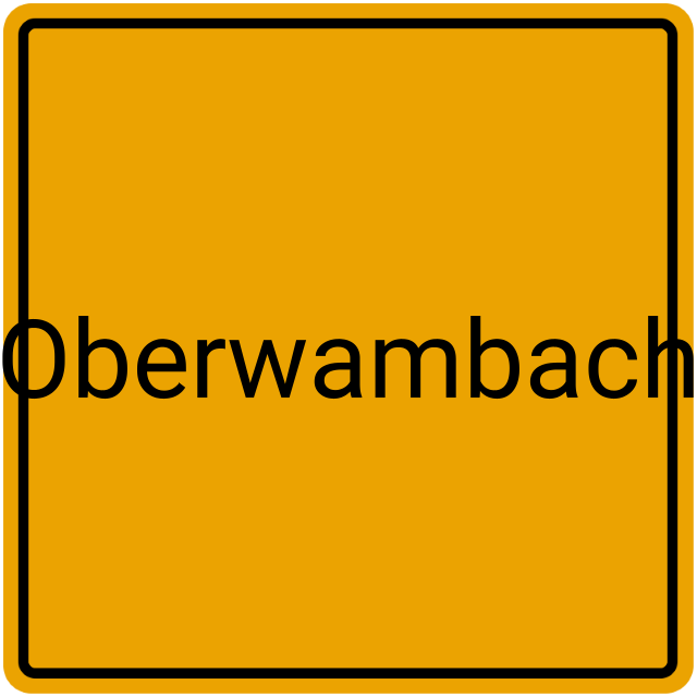 Meldebestätigung Oberwambach