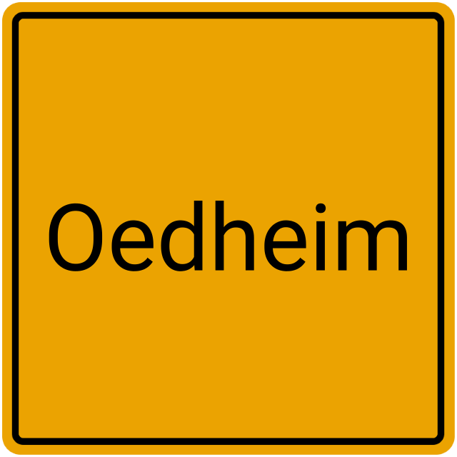 Meldebestätigung Oedheim