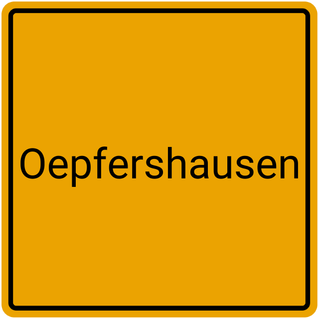 Meldebestätigung Oepfershausen