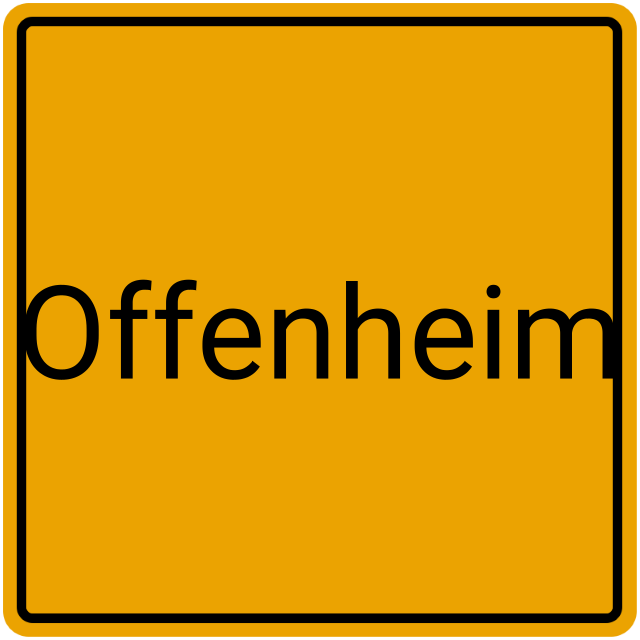 Meldebestätigung Offenheim