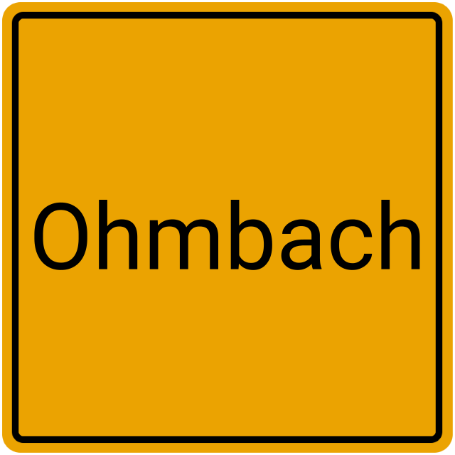 Meldebestätigung Ohmbach