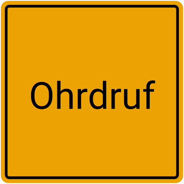 Meldebestätigung Ohrdruf