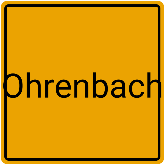 Meldebestätigung Ohrenbach