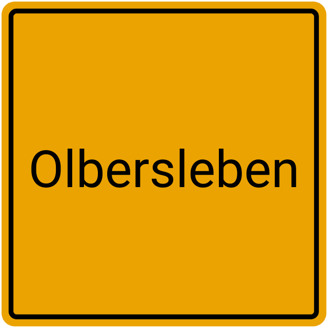 Meldebestätigung Olbersleben