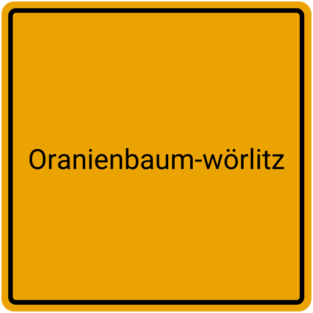Meldebestätigung Oranienbaum-Wörlitz