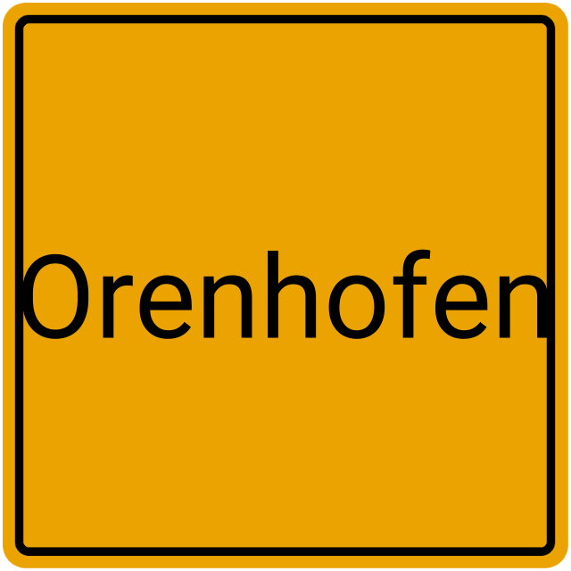 Meldebestätigung Orenhofen