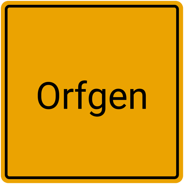 Meldebestätigung Orfgen