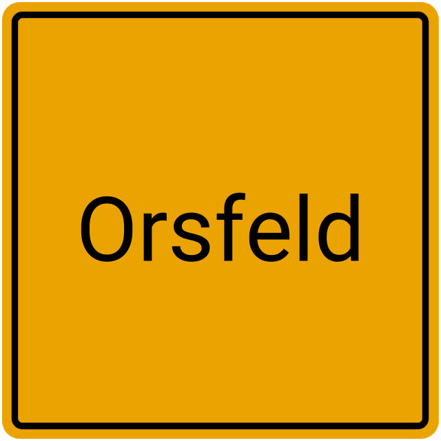 Meldebestätigung Orsfeld