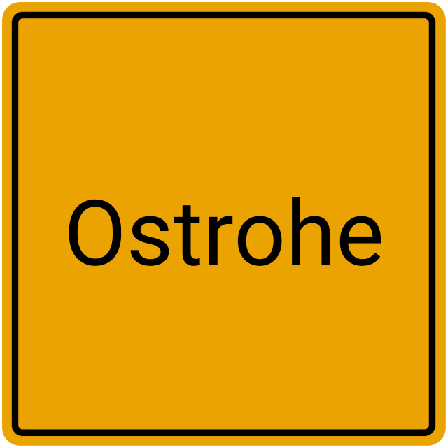 Meldebestätigung Ostrohe