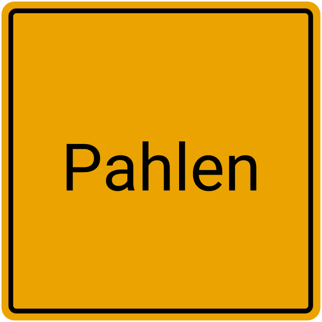 Meldebestätigung Pahlen