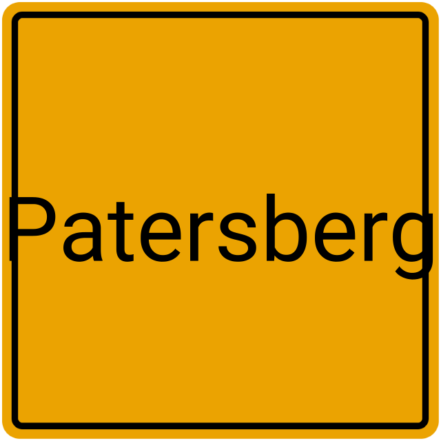 Meldebestätigung Patersberg