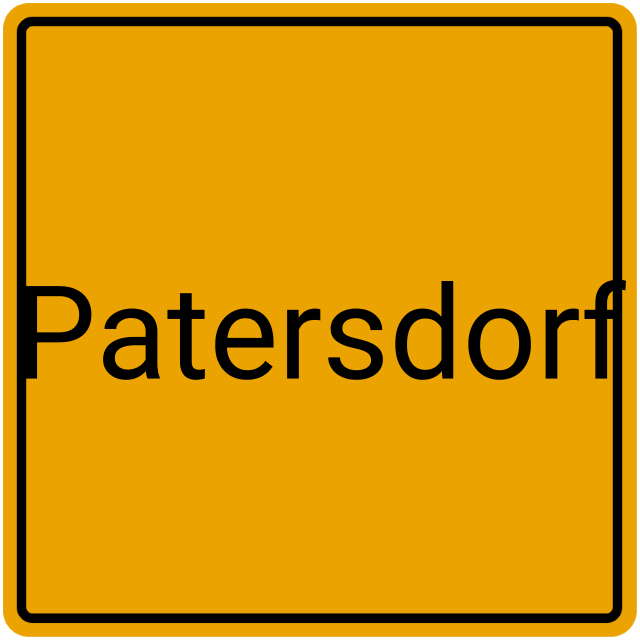 Meldebestätigung Patersdorf