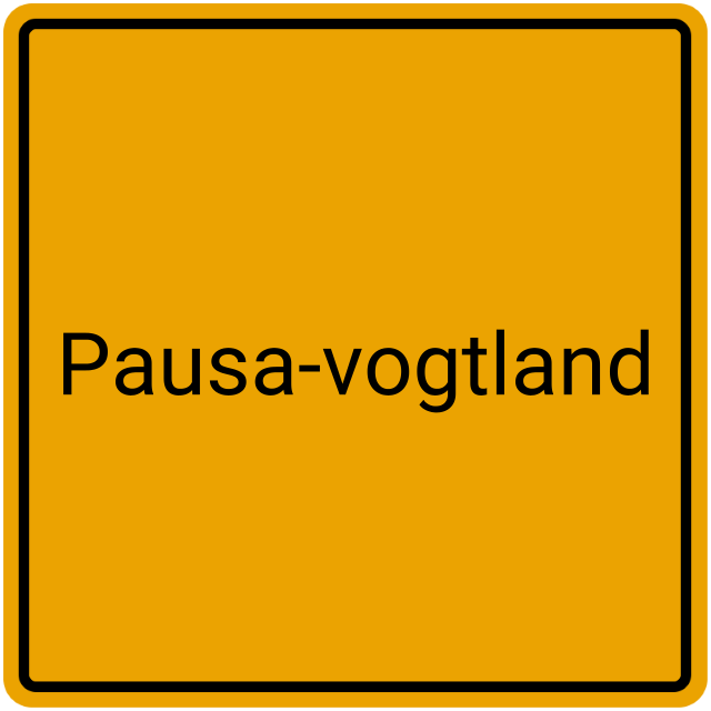 Meldebestätigung Pausa-Vogtland