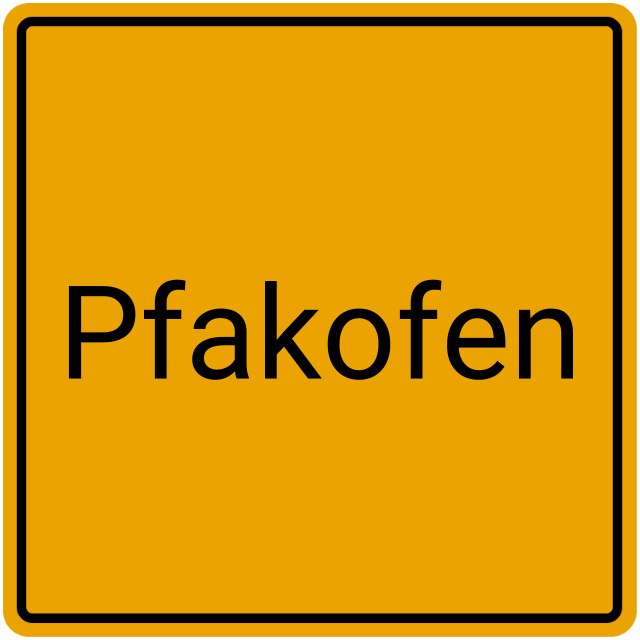 Meldebestätigung Pfakofen