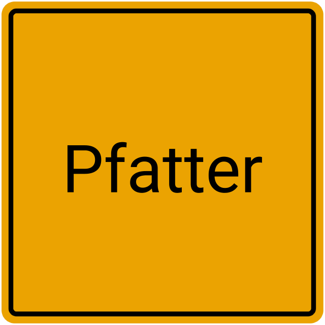 Meldebestätigung Pfatter