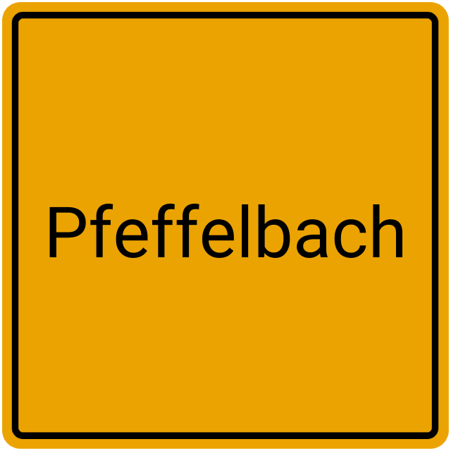 Meldebestätigung Pfeffelbach