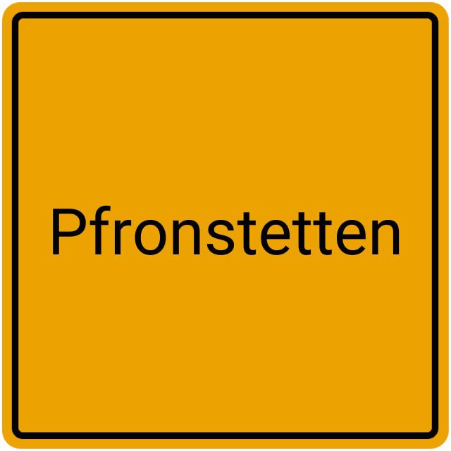 Meldebestätigung Pfronstetten