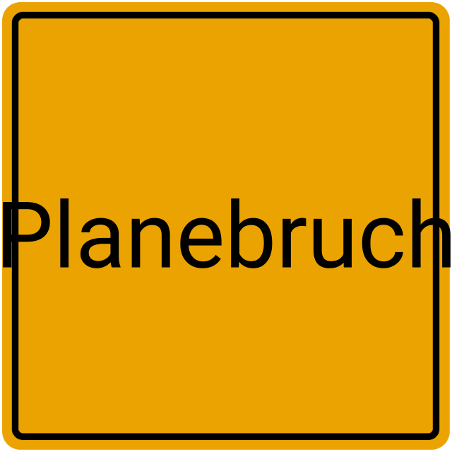 Meldebestätigung Planebruch