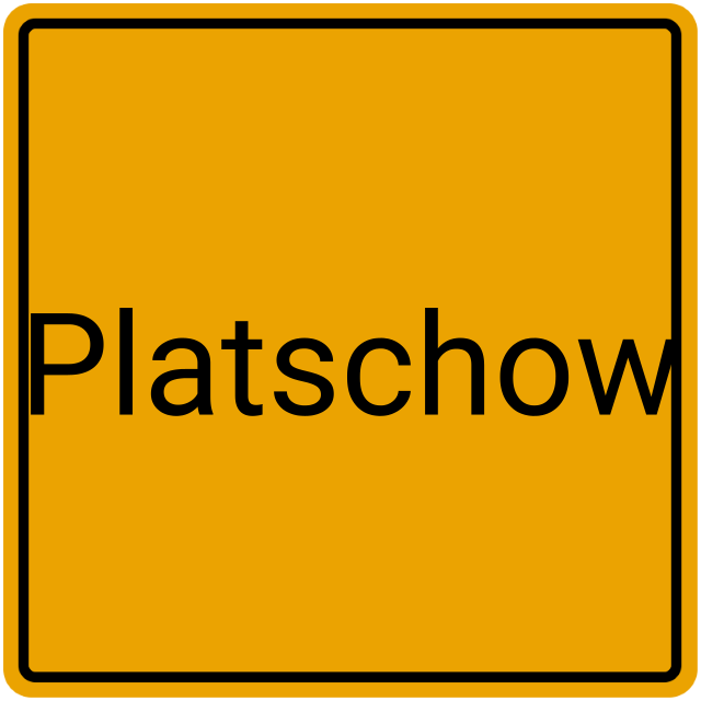 Meldebestätigung Platschow