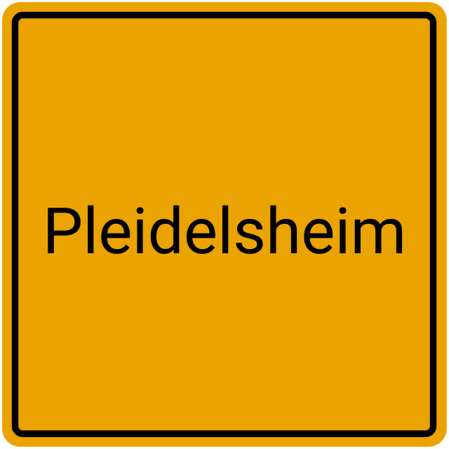 Meldebestätigung Pleidelsheim