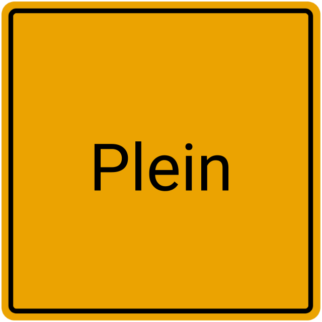 Meldebestätigung Plein