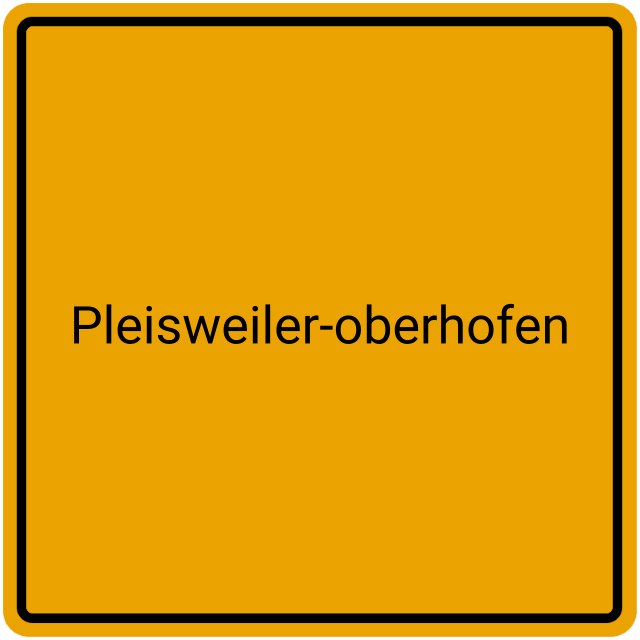 Meldebestätigung Pleisweiler-Oberhofen