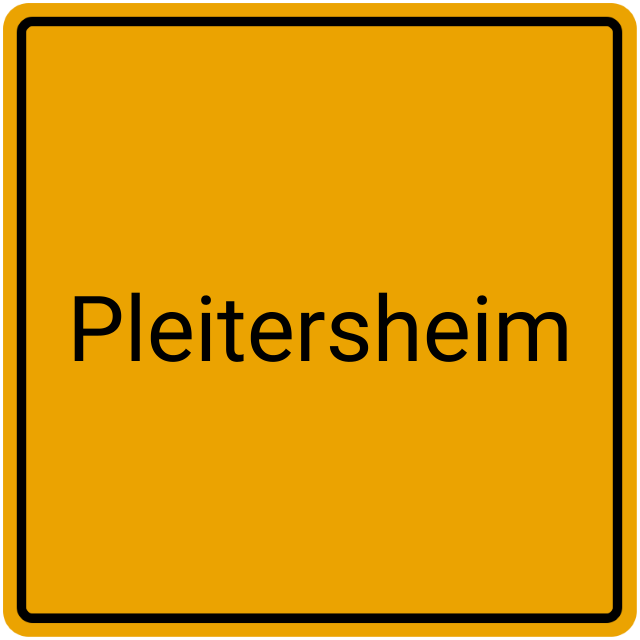 Meldebestätigung Pleitersheim