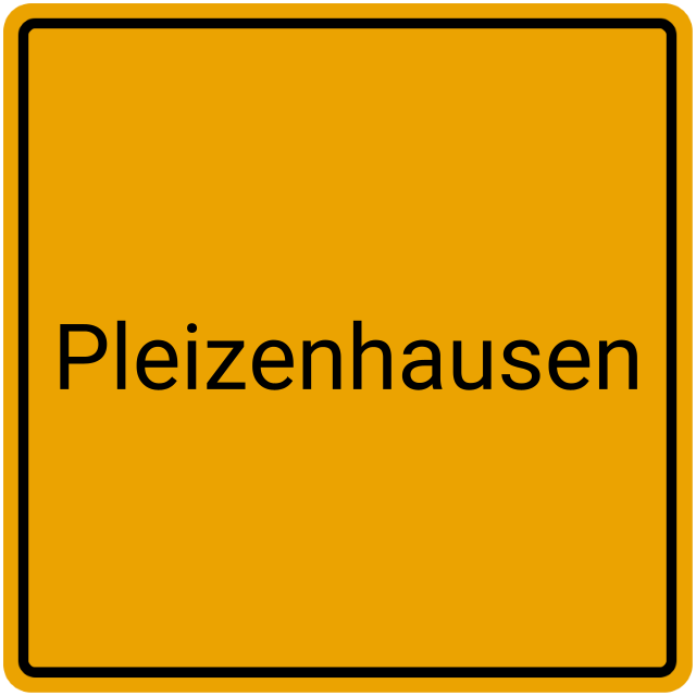 Meldebestätigung Pleizenhausen