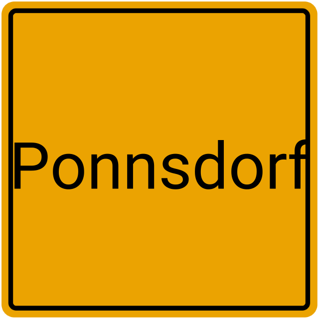 Meldebestätigung Ponnsdorf