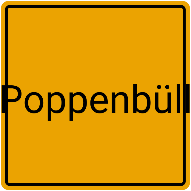 Meldebestätigung Poppenbüll