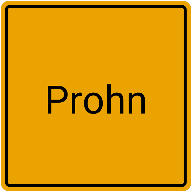 Meldebestätigung Prohn