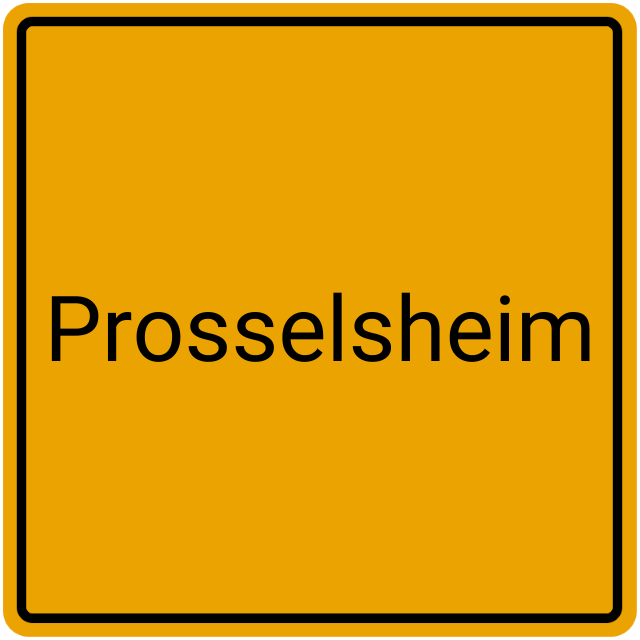 Meldebestätigung Prosselsheim