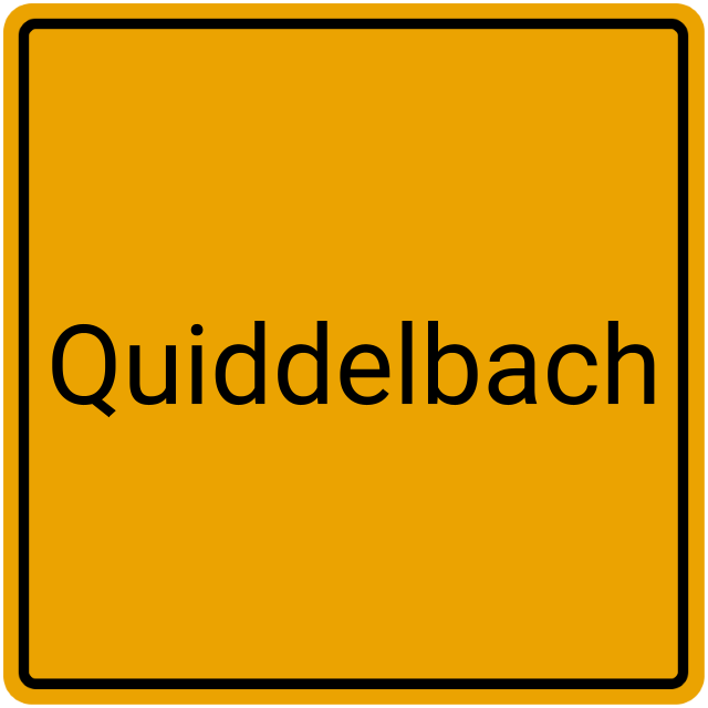 Meldebestätigung Quiddelbach