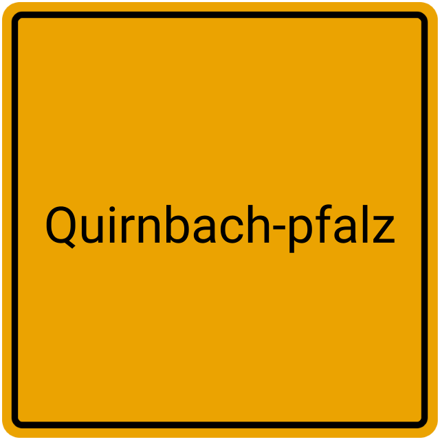 Meldebestätigung Quirnbach-Pfalz