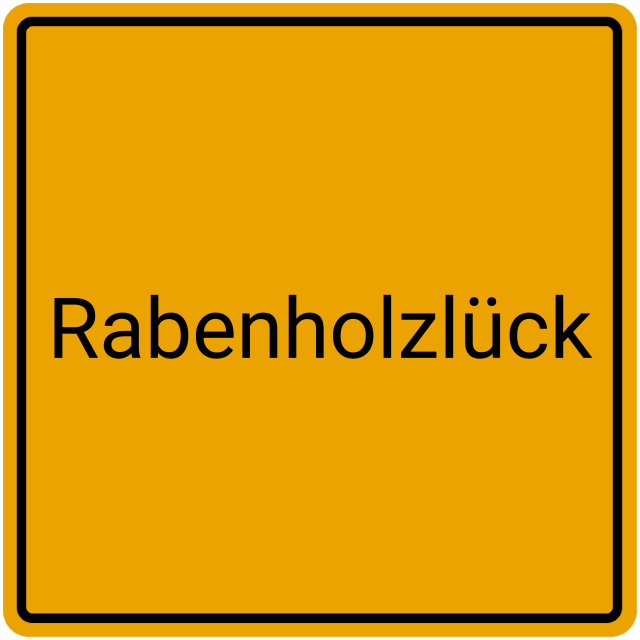Meldebestätigung Rabenholzlück