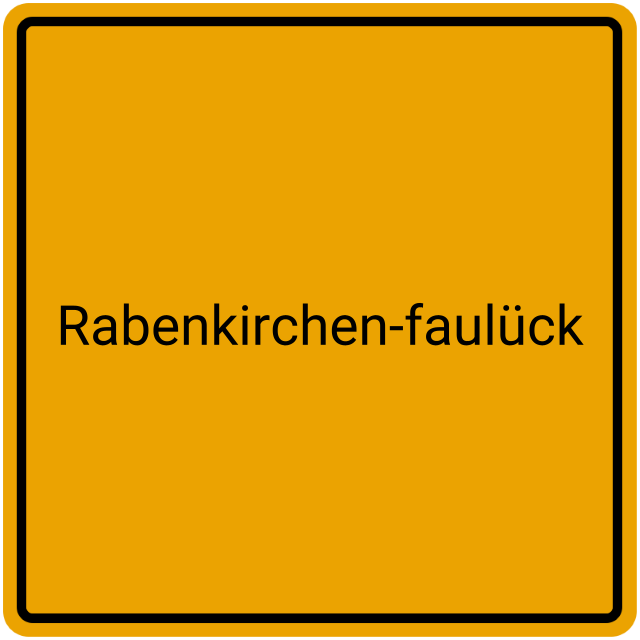 Meldebestätigung Rabenkirchen-Faulück