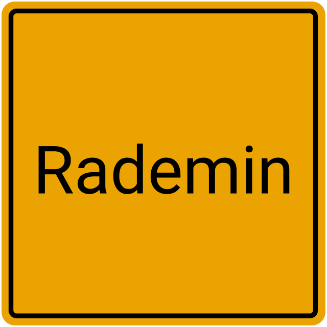 Meldebestätigung Rademin