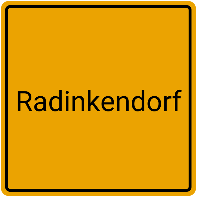Meldebestätigung Radinkendorf