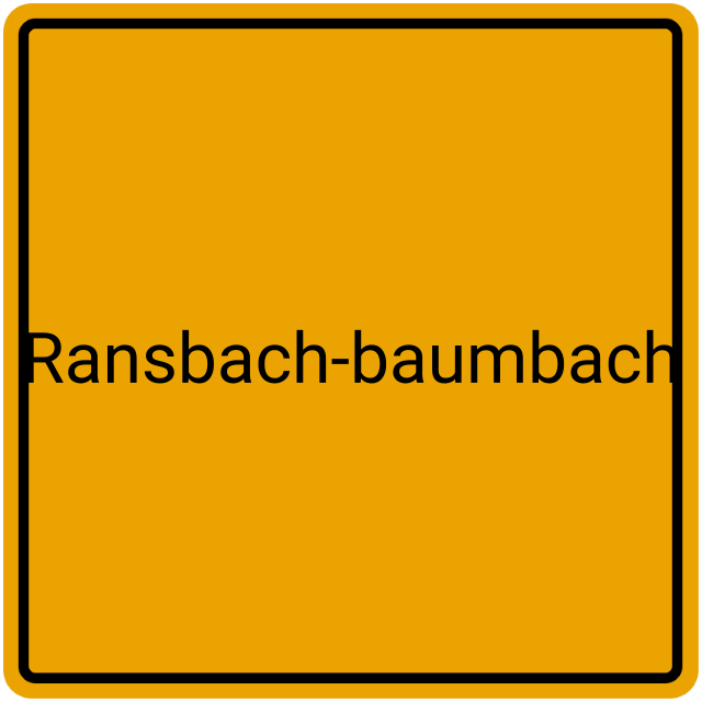 Meldebestätigung Ransbach-Baumbach