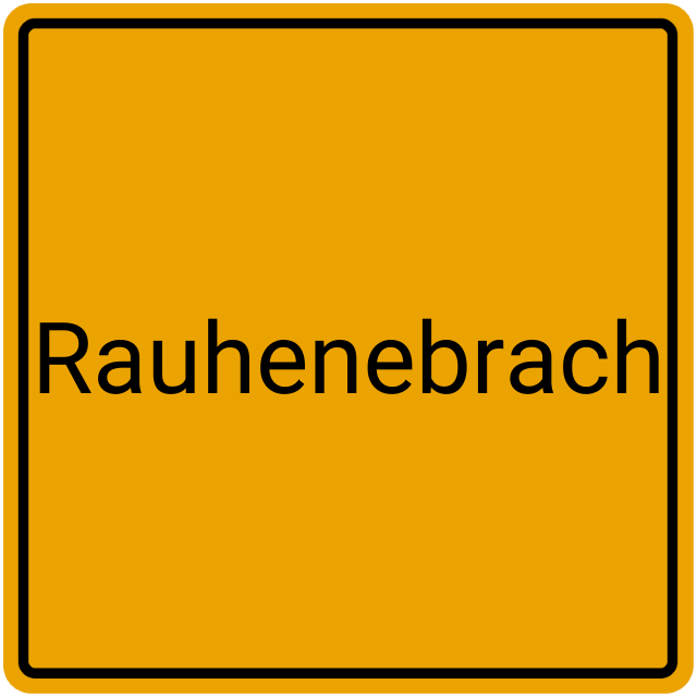 Meldebestätigung Rauhenebrach