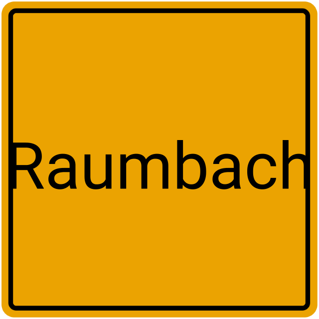 Meldebestätigung Raumbach