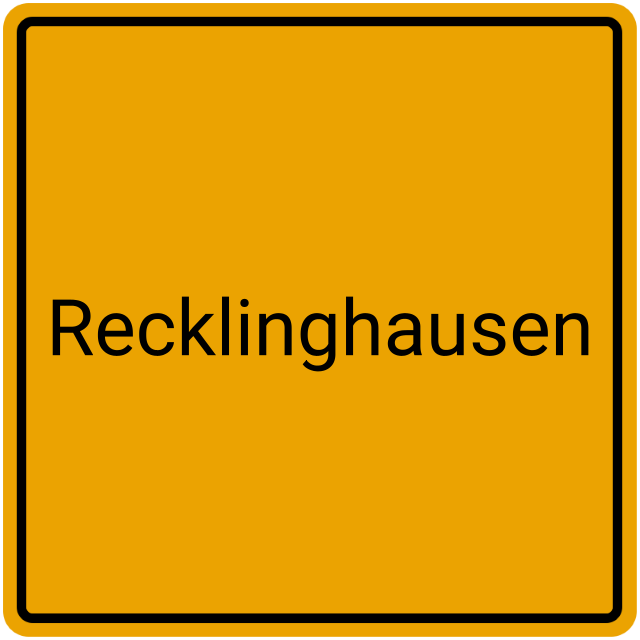 Meldebestätigung Recklinghausen