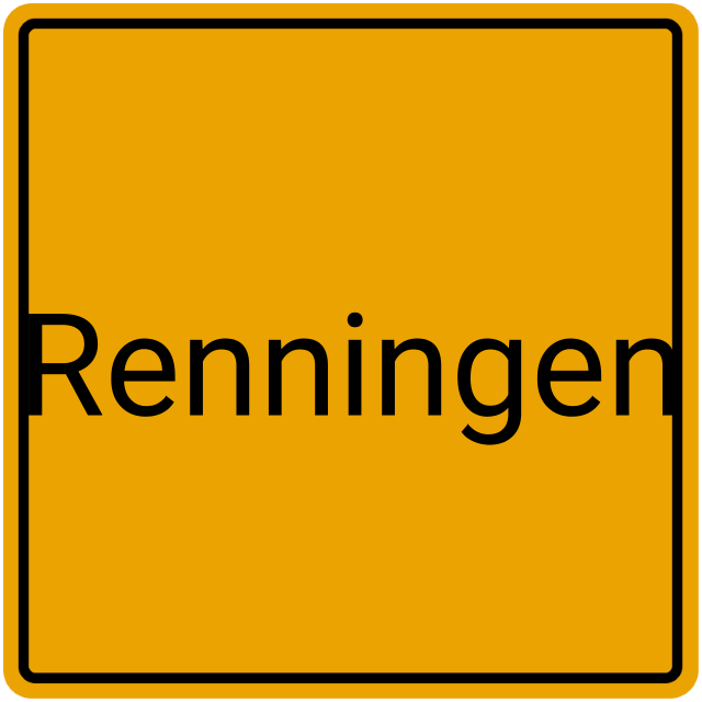 Meldebestätigung Renningen